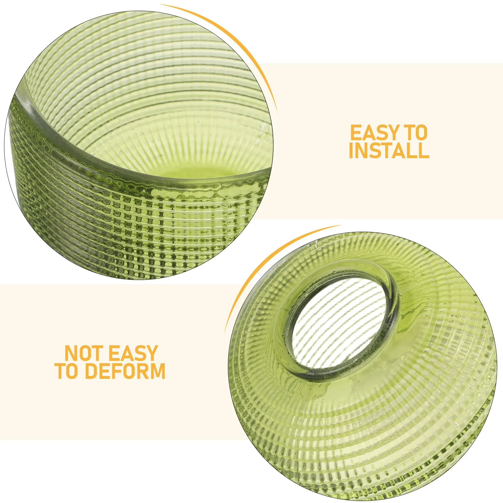 Green Glass Light Shade Fit E14 Socket Small Lampshade 3.8x2.8x1.2 Ceiling Table Lamp Replacement Glass Bulb Cover Enhanced