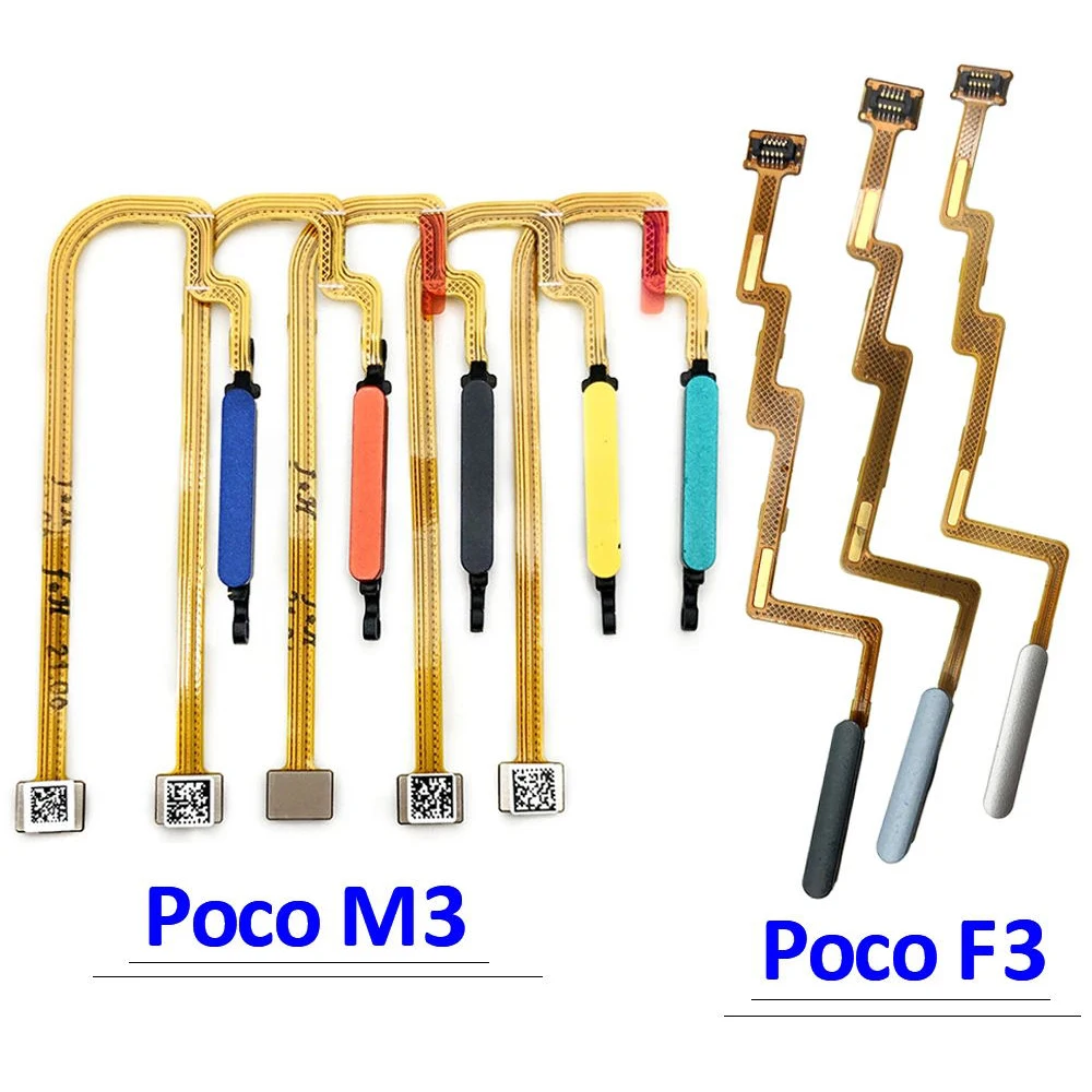 

Tested For Xiaomi Poco M3 Pro F3 M4 Pro Fingerprint Sensor ID Home Return Key Menu Button Flex Ribbon Cable