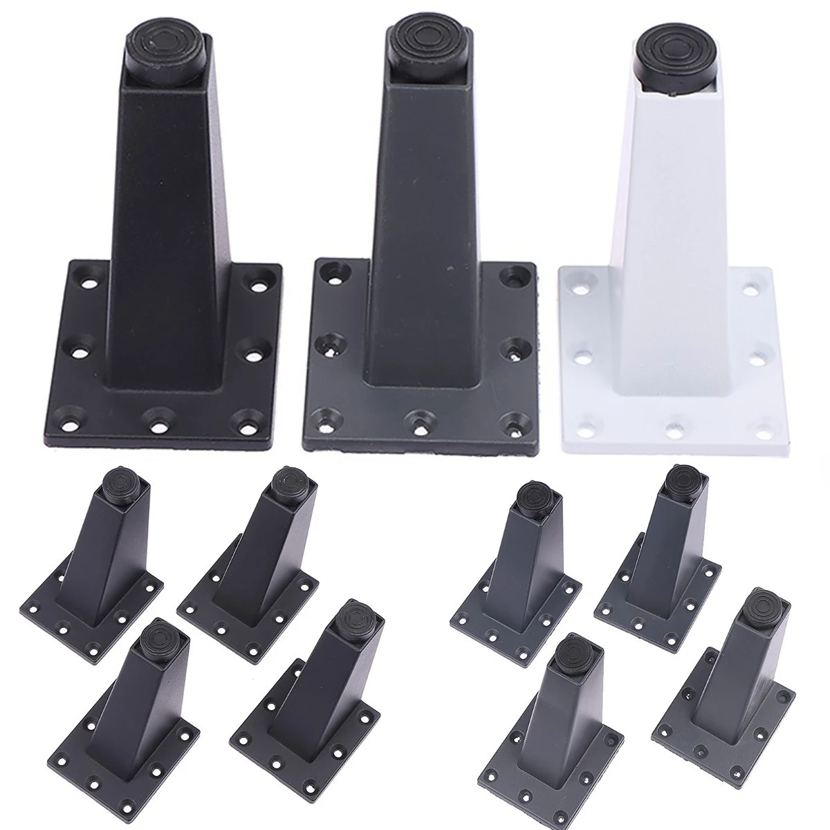 4PCS New Adjustable Metal Furniture Leg Sofa Bed TV Cabinet Legs Furniture Feet Thick Aluminum Alloy Table Cabinets Feet