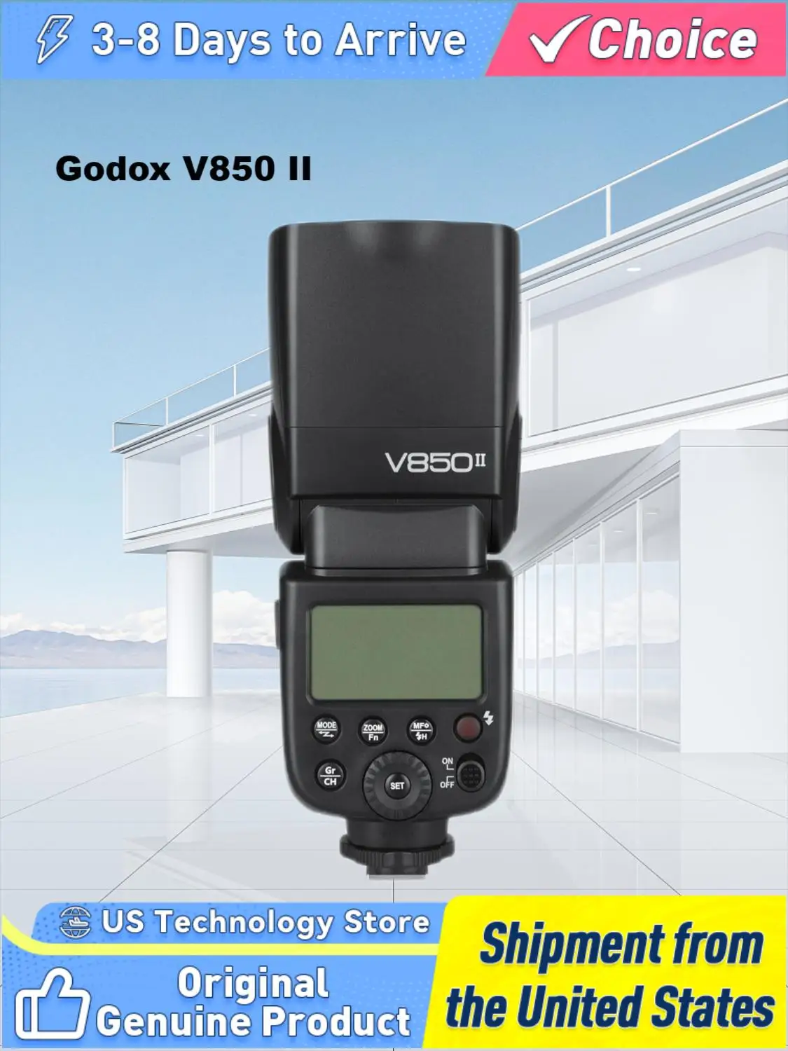 Godox V850II Li-ion Battery Camera Flash Speedlite for Nikon Canon Sony Fuji