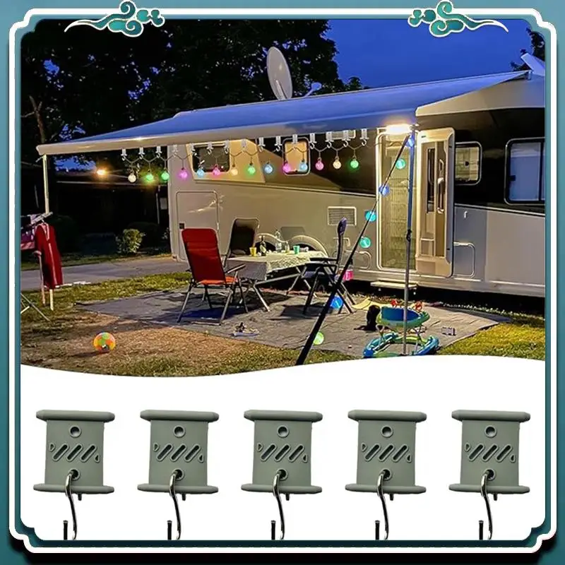 

Надежные 16 шт. крючки для тента на колесах, вешалки из кедрового дерева для палатки для кемпинга на автофургоне