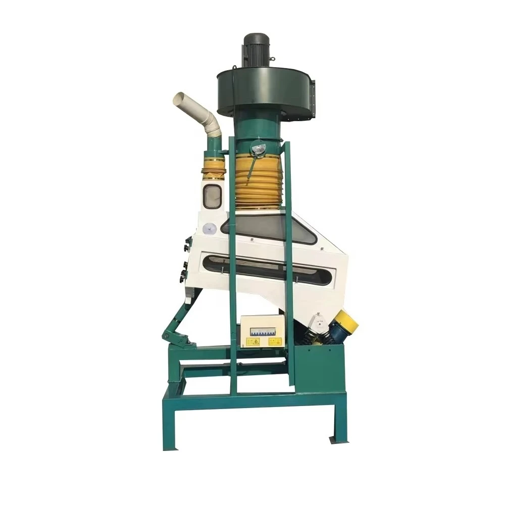 Gravity decontamination machine Sesame/wheat flour/corn/oil/cocoa beans/seed processing plant with air suction