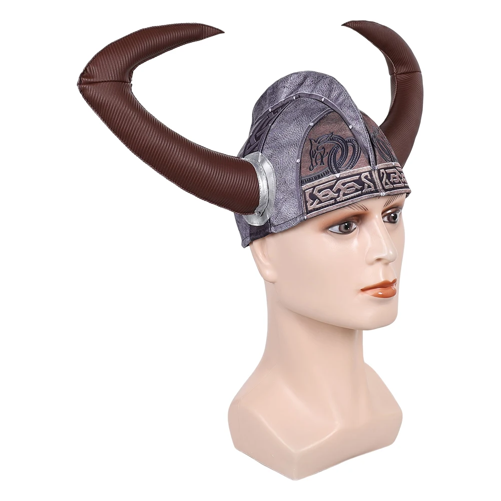 Come Train Dragon Cosplay Hiccup Corno di toro Cappello Accessori per costumi Donna Uomo Gioco di ruolo Fantasia Prop Halloween Party Prop Decor