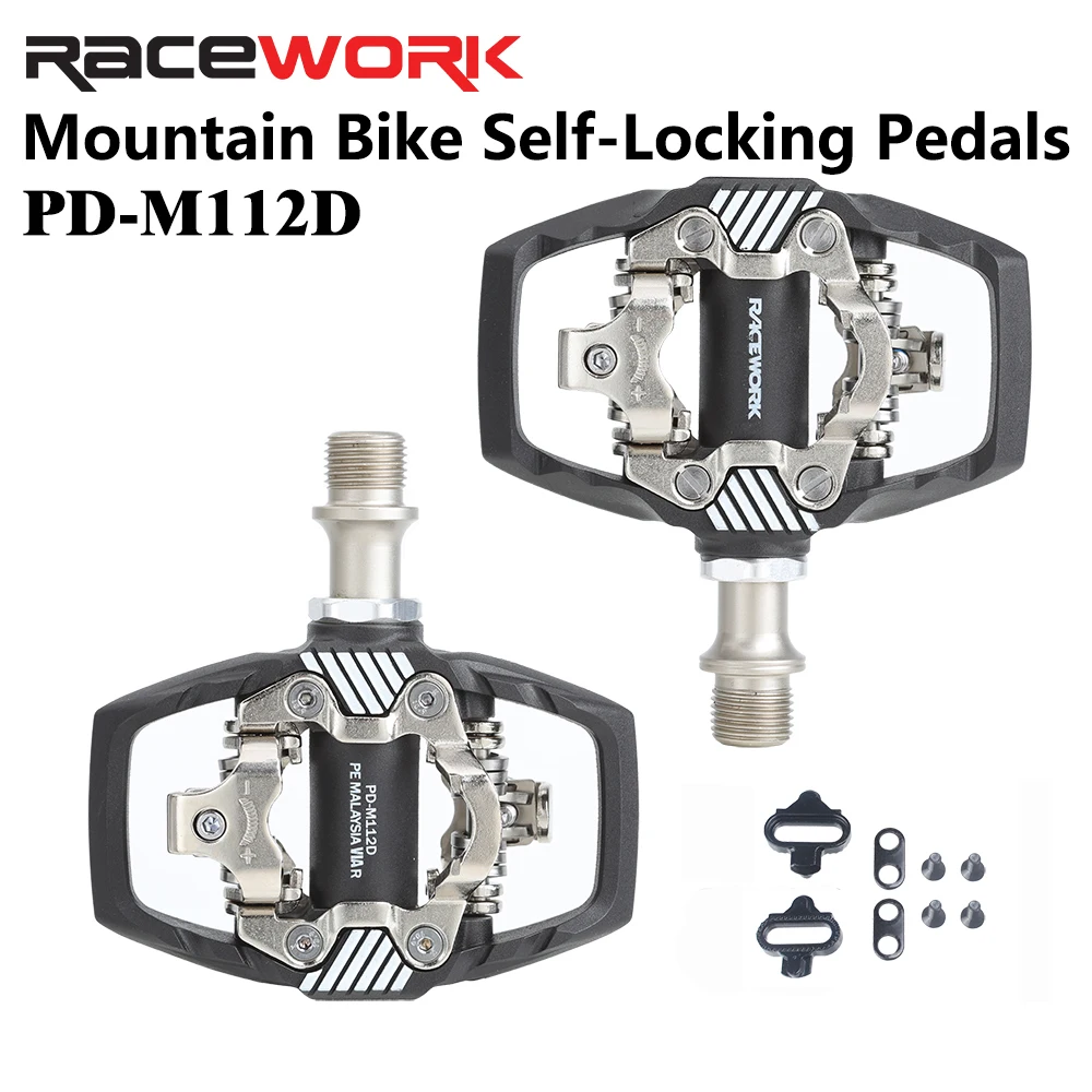 AliExpress RacewoRK RACEWORK M8020 Pedal MTB Self-Locking Pedal For SPD System Mountain Bike Pedals With Cleat For Shimano