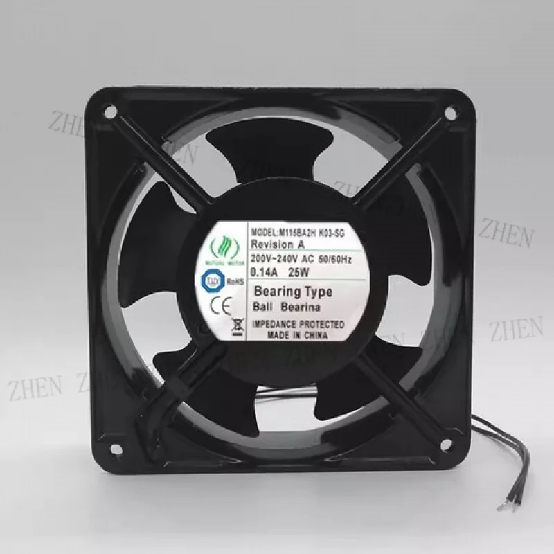 Y FOR MUTUAL MOTOR M115BA2H 200V-240V 0.14A 25W 12CM Cooling Fan