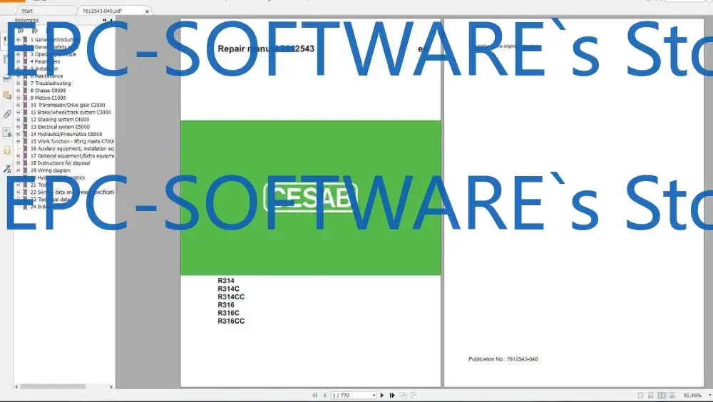 

EPC-ОГОЛНАЯ ЗАПЧАСТИ CESAB И СЕРВЫМЕНИРНАЯ 28 ГБ PDF