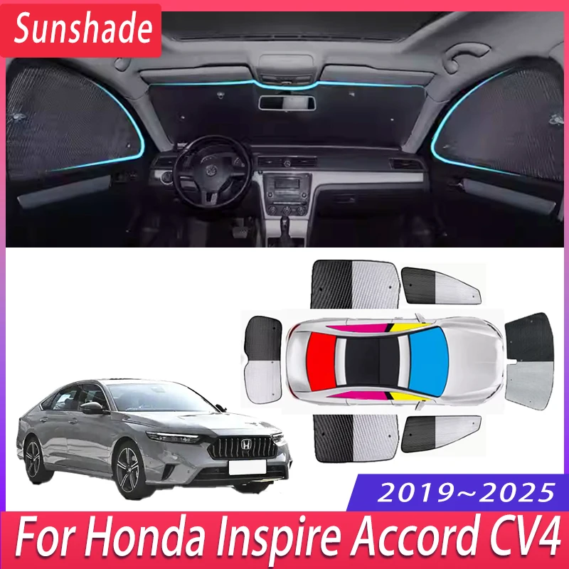 Car Sunshade For Honda Inspire Accord CV4 2019~2025 Auto Heat Insulation Sun Protection Sunshade Windshield Visor Accessories