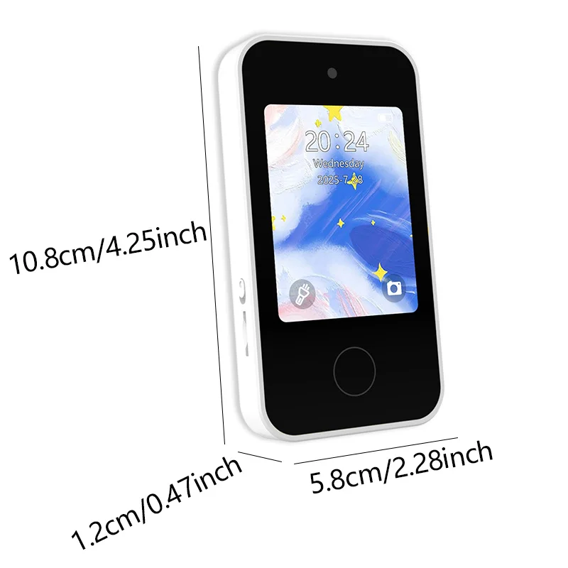 Kids Smart Phone Toys with 32GB card,Dual Camera Music Play,Christmas Birthday Gifts Mini Smart Phone Toys With 2.8" Touchscreen