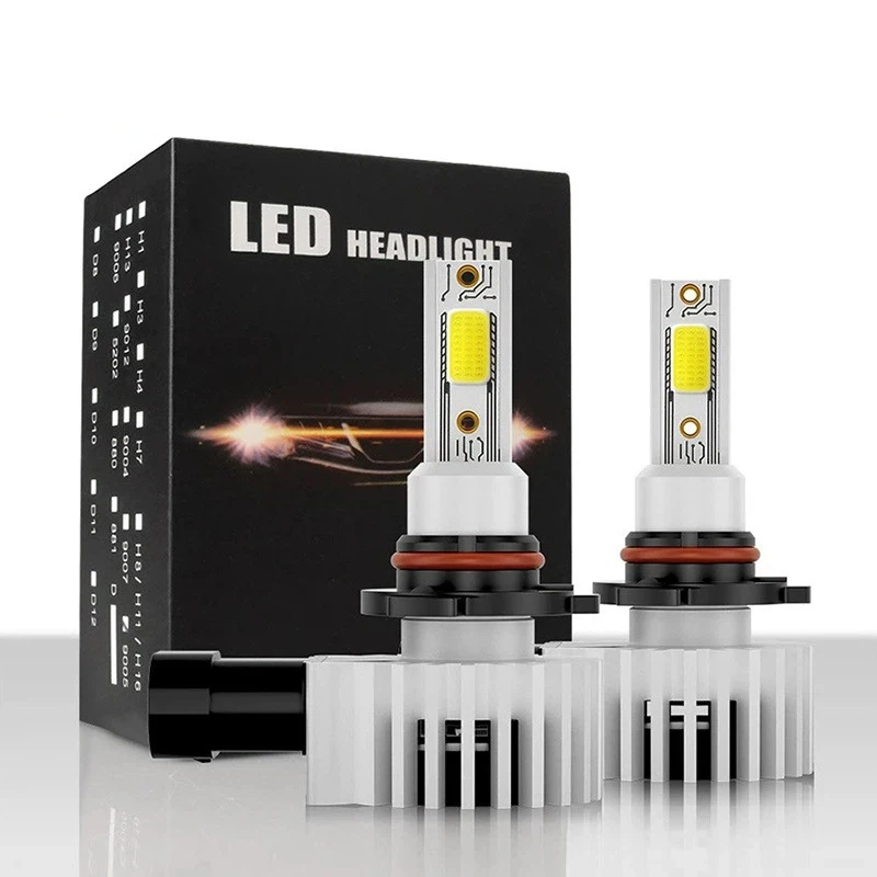 

1/2/4pcs Anti-erreur Canbus H4 LED H7 LED H1 H3 H8 H9 H11 9005 HB3 9006 HB4 LED Car Headlight 100W 6600LM COB 6000K No Error 12V