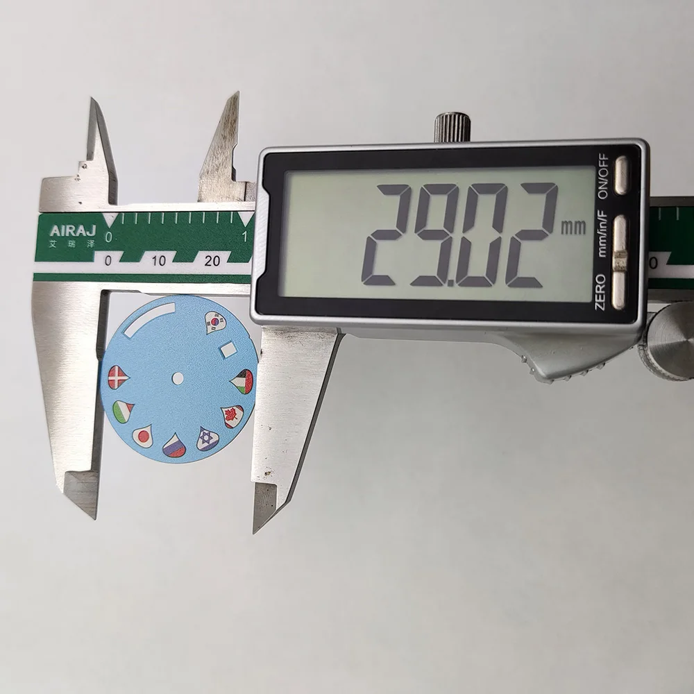 Miyota-esfera con bandera de calendario dual, pulsera con manecillas arriba y abajo, 8285, 29mm, 8285, 39mm, caja Miyota, reloj con movimiento Miyota 8285