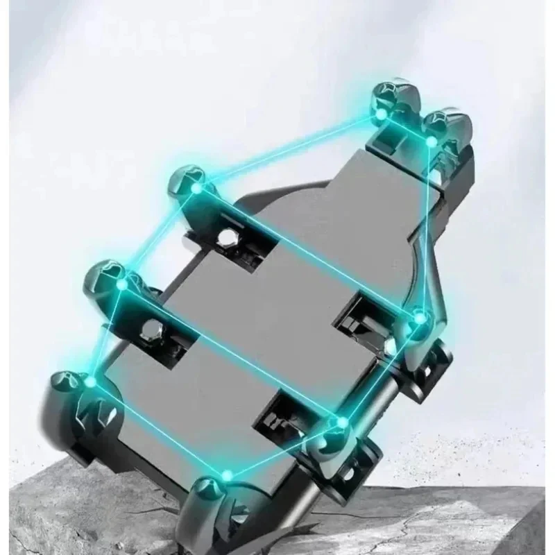 VIKEFON Universal New Upgraded Eight Claws Mobile Phone Holder for Motorcycle Scooter ATV Bicycle E-bike Cell Phone Bracket image 4