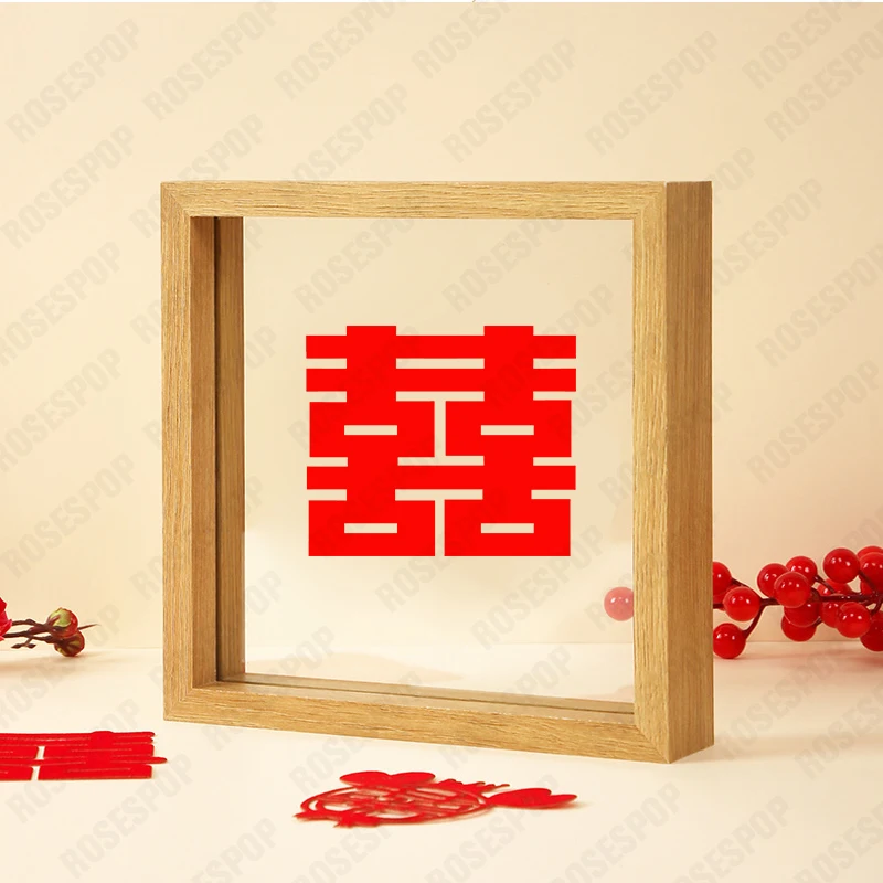 Customized wedding gift Personalized  GIFT Wedding Chinese Traditional Wedding Flannel Paper-Cut Wedding Decoration Door Sti