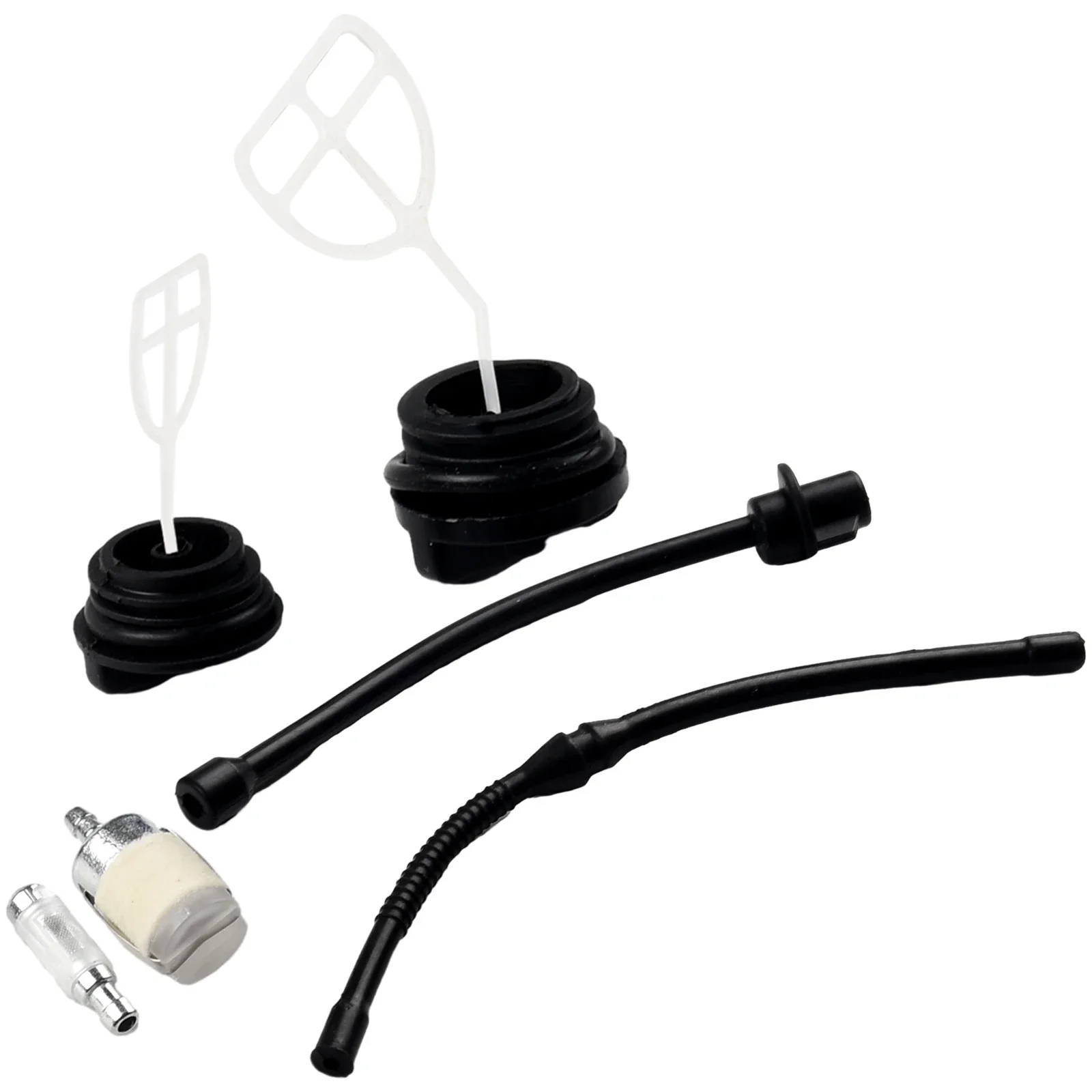 1 Set Of Fuel Filter Hose Cap Single Cylinder Forced Air Cooling 2-Stroke For 45CC 52CC 58CC 4500 5200 5800 Chainsaw Fuel Filt