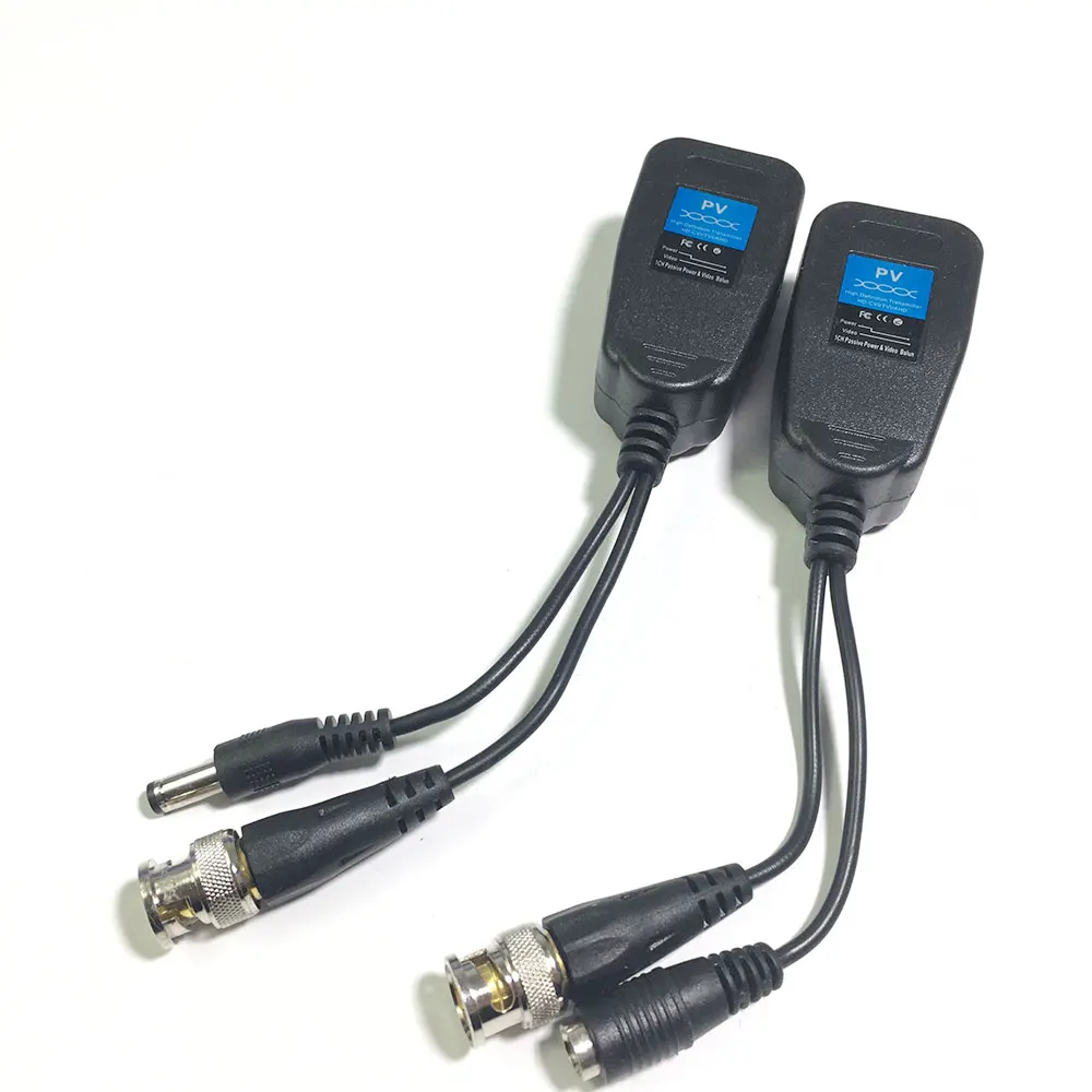 Video Daten Power Balun + Audio Stecker BNC zu RJ45 UTP CAT5 Für HD CCTV Kamera