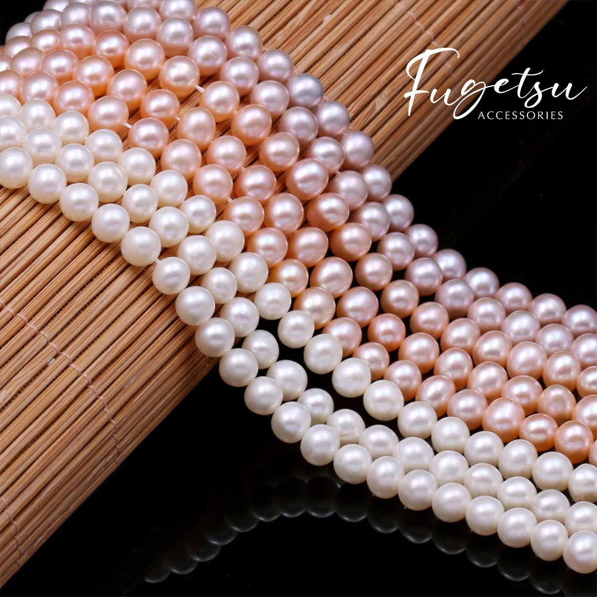 

1string AAA 6-7mm Natural Cultured Pearl High Quality Round Pearl Beads Charms for DIY Jewelry Making Accessories Daily Gifts