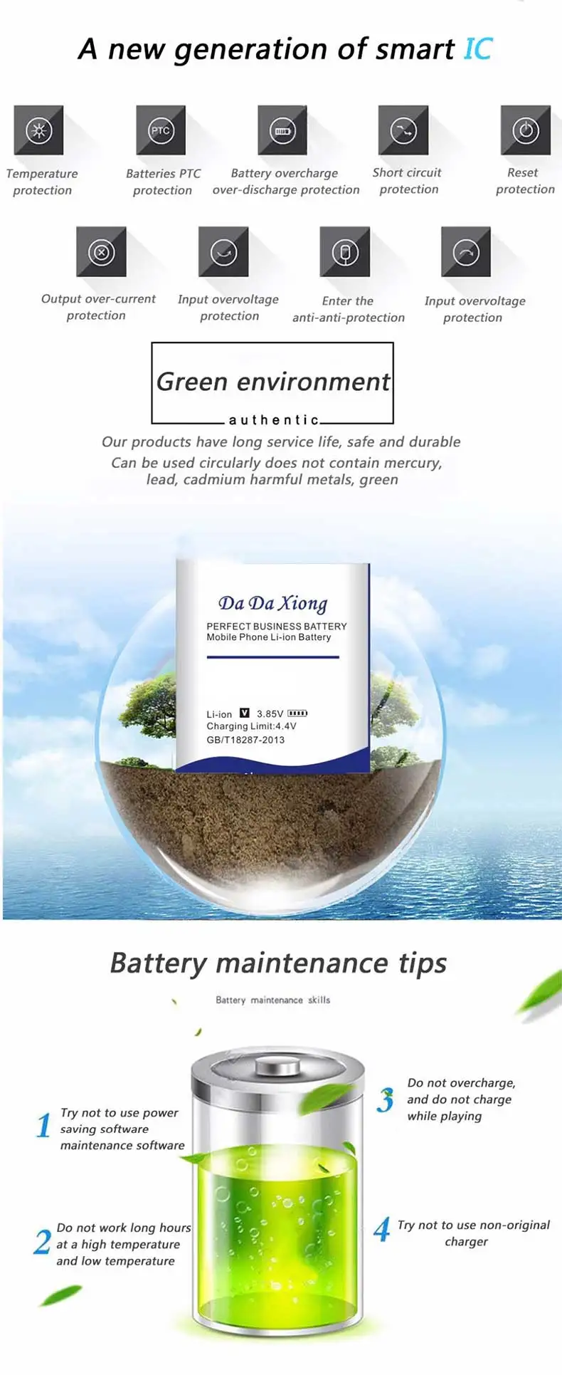 New 3.7V 1500mAh Li-Polymer Battery For Sena 30K, Sena 50S Motorcycle Bluetooth Headset, Helmet Intercom