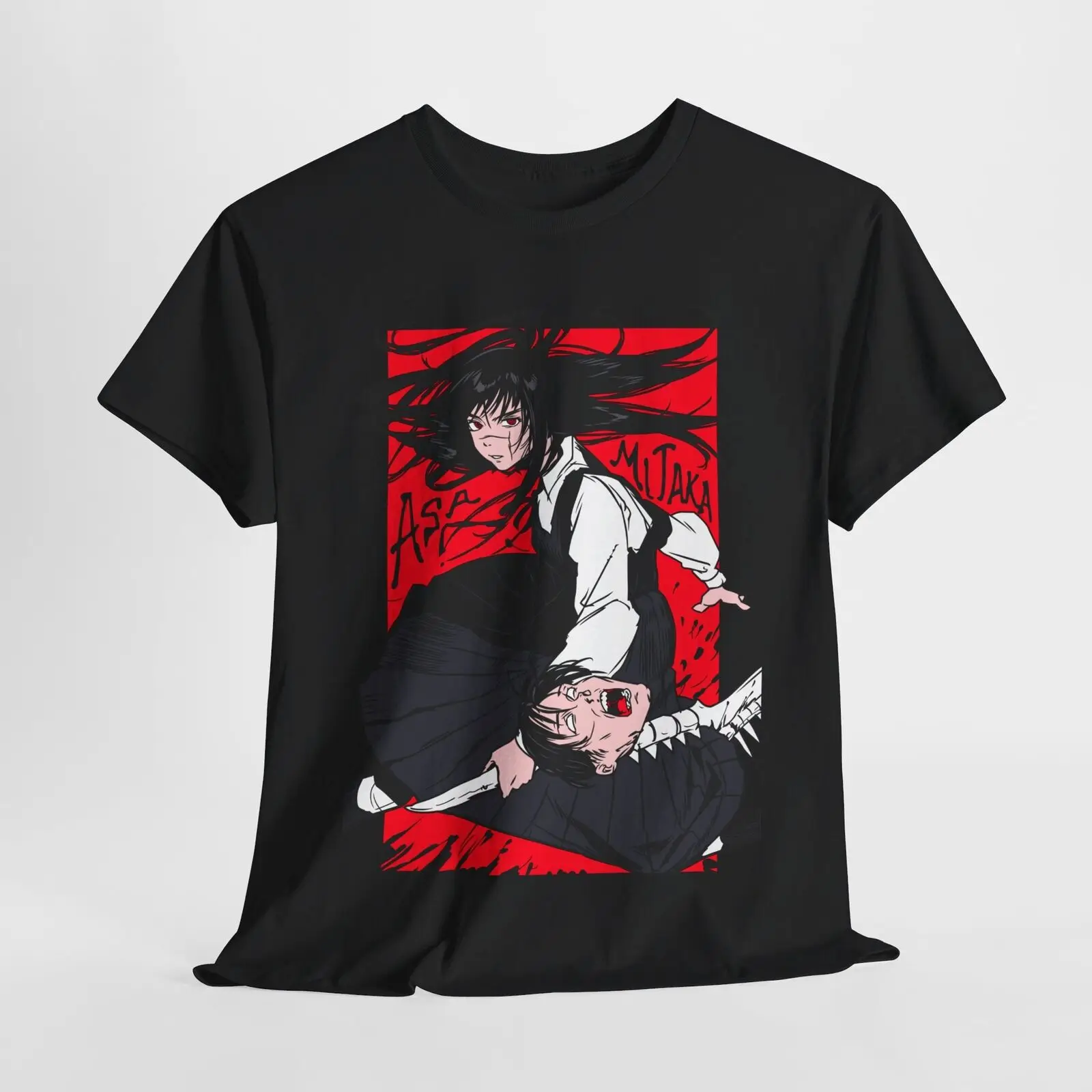 

Asa Mitaka Shirt Chainsaw Man Anime Tee T-Shirt Makima Manga All Size Unisex