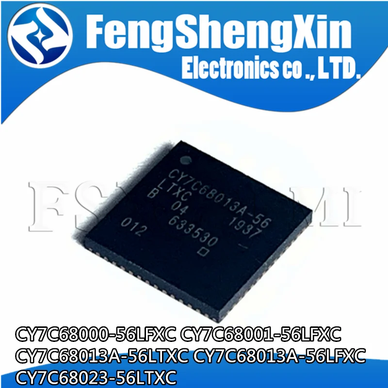 5pcs CY7C68000-56LFXC CY7C68001-56LFXC CY7C68013A-56LTXC CY7C68013A-56LFXC CY7C68023-56LTXC