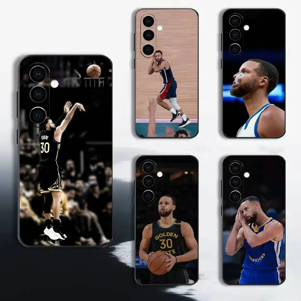 SC-S-Stephen Curry Threezus  Phone Case For Samsung A72,A53,A71,A70,A52,A73,A51,Silicone Black Soft