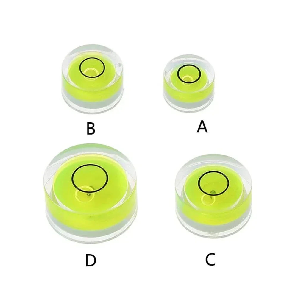 5pcs Precision Round Bubble Level For Spirit Level Mini Acrylic Bullseye Level Measurement Instrument