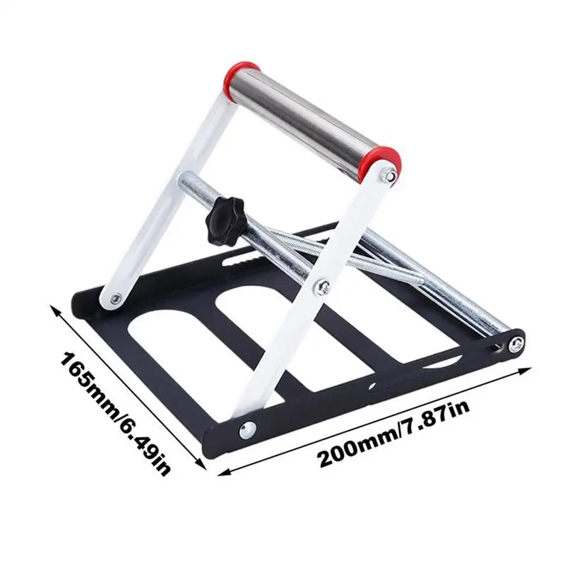 A93G Portable Adjustable Cutting Machine Support Frame With Foldable Miter Table Woodworking Tool