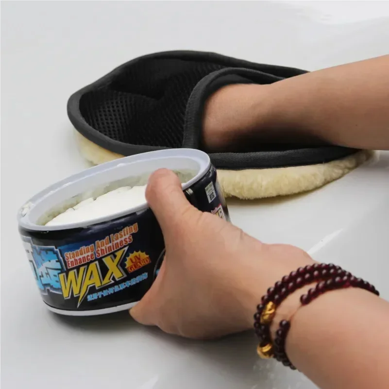 1pcs Car Washing Imitation Wool Gloves Thickened Plush Car Wiping Gloves Waxing Polishing Car Cleaning Products  cleaning cloth