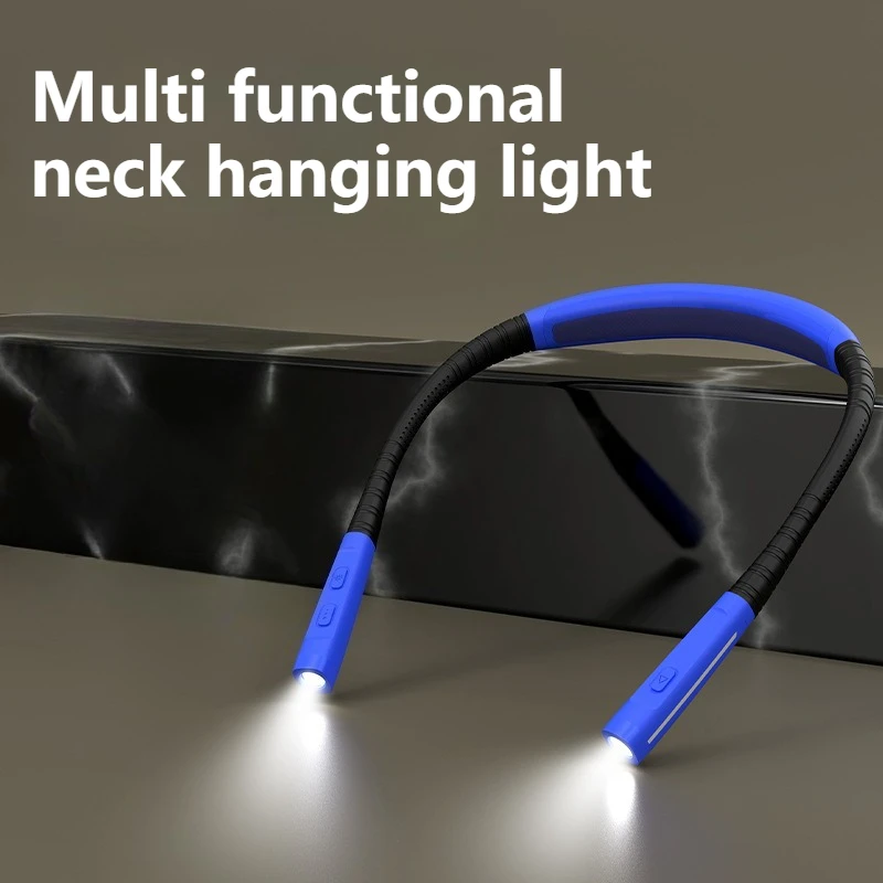 

Портативный USB перезаряжаемый светильник для книг, гибкая громкая связь, светодиодный светильник на шею, лампа для чтения, светодиодный ночник, фонарик