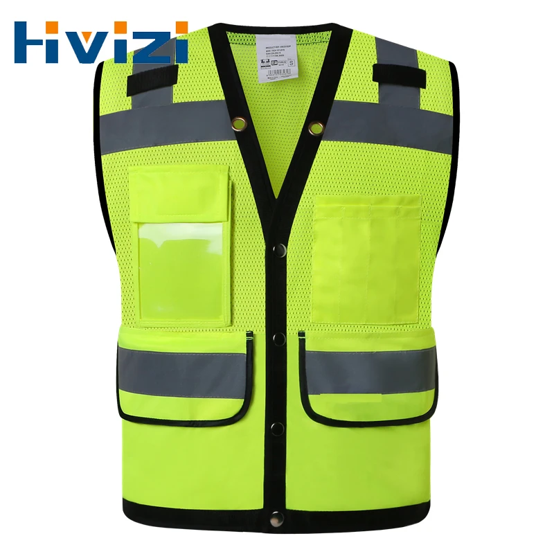 

High Visibility Vest Men Reflective Vest Mesh Hi Vis Work Clothes Hi Vis Safety Workwear Clothing