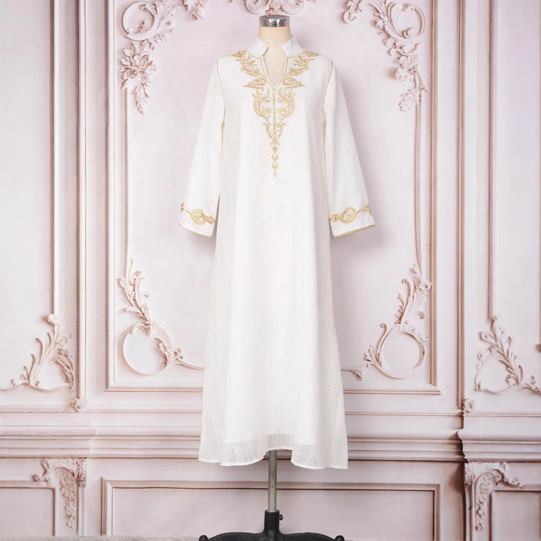 

Dresses Caftan Abaya Jalabiya for Women Muslim Party Long Robe Embroidery Saudi Abayas Eid Ramadan Dubai Islam Marocain Vestidos