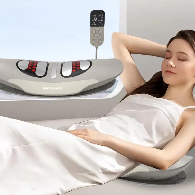 

Electric Lumbar Traction Multifunctional Back Traction Device with Dynamic Airbag Traction Vibration and Heating EMS Massager