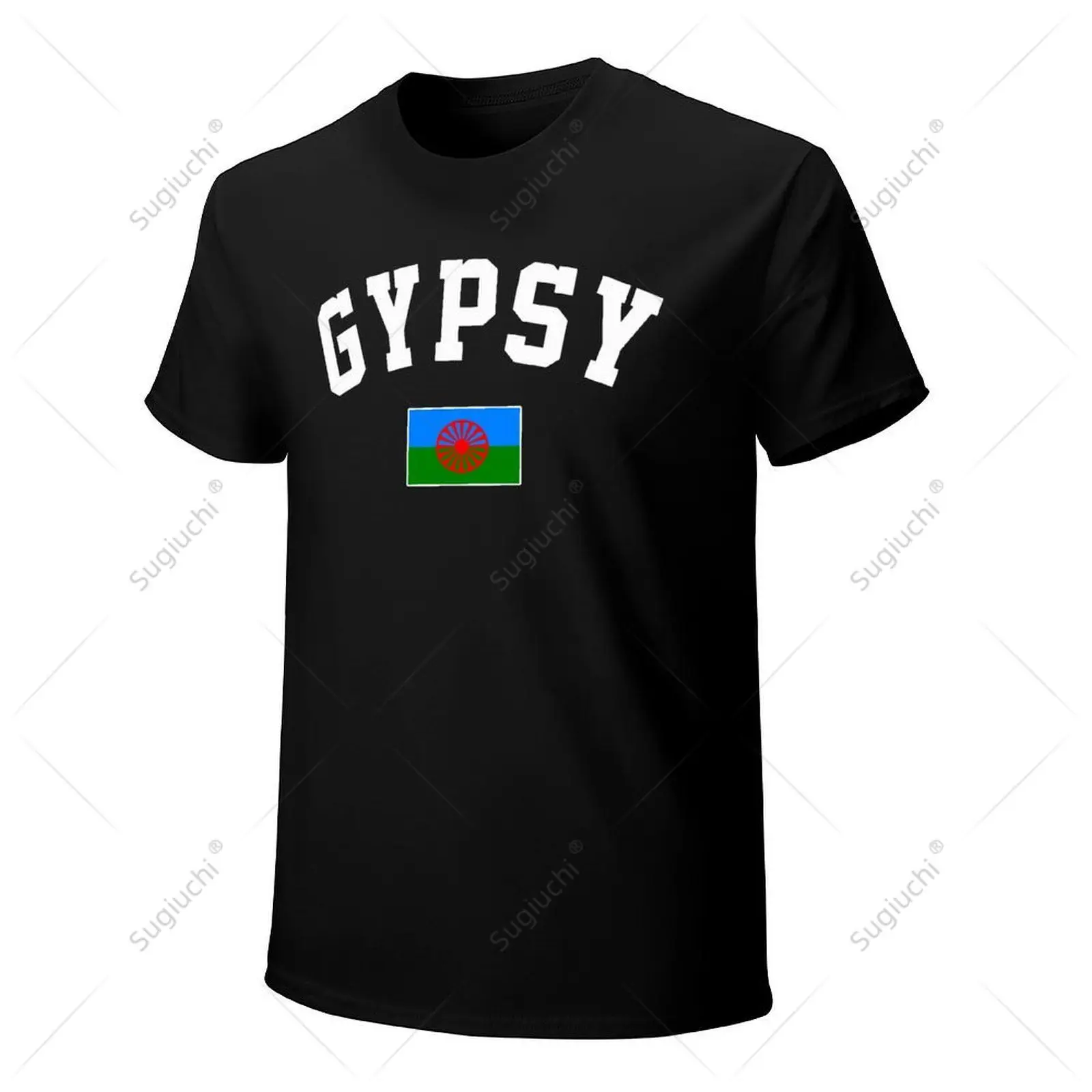 Unisex Men Gypsy Rom Gypsy Flag Of The Romani Tshirt Tees T Shirts Women Boys 100% Cotton T-Shirt