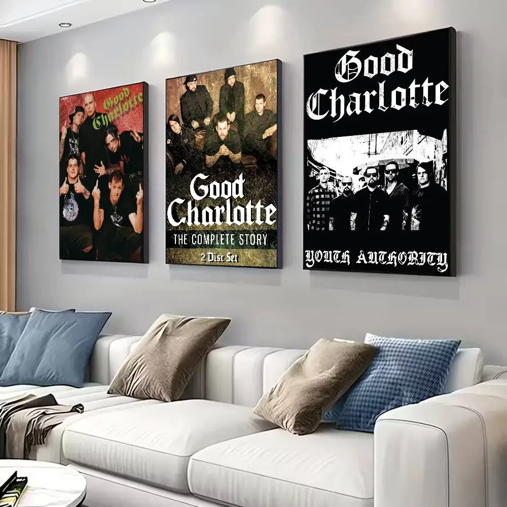 Affiche du groupe G-Good C-Charlotte pour une décoration moderne dans les bureaux à domicile, les chambres, les salons, les cuisines et les salles de bain.