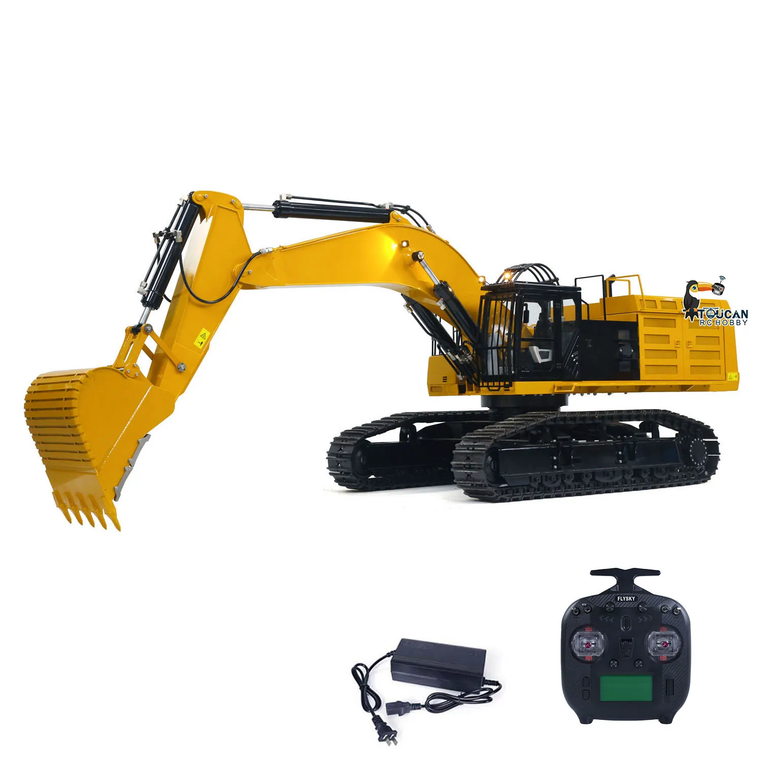 1/8 390F RC Metal Hydraulic Excavator RTR Track Heavy Duty Car Construction Engineering Digger Vehicles Model Toy TH22724