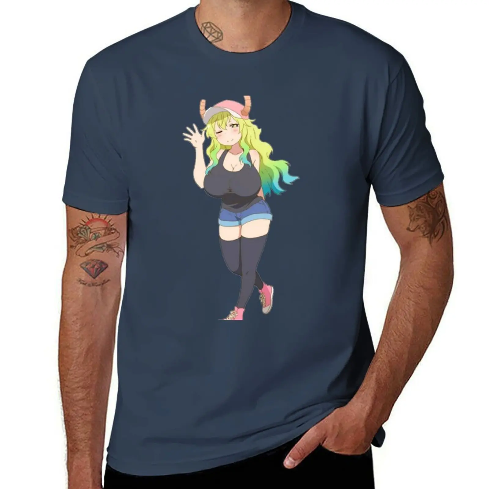 

Lucoa Kobayashi Maid Dragon футболка мужская футболка с рисунком хлопковая футболка 100% мужская футболка футболка с рисунком