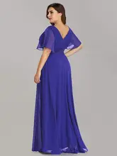 2024 Plus Size Elegant V Neck Evening Dress #4