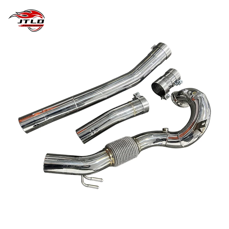 Direct Fit Racing Downpipe High-Performance Stainless Steel Exhaust For Audi TT MK3 2.0 TFSI TSI Model TTRS