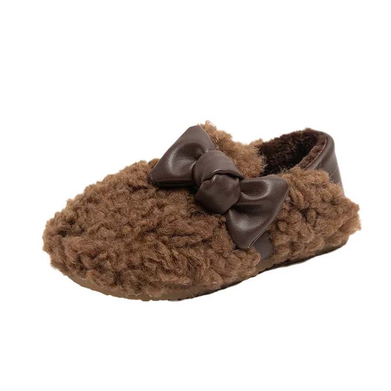 Baskets en Velours pour Fille, Chaussures Chaudes, Confortables, Douces et Simples, en Coton, Décontractées, Polyvalentes, Nouvelle Collection Hiver