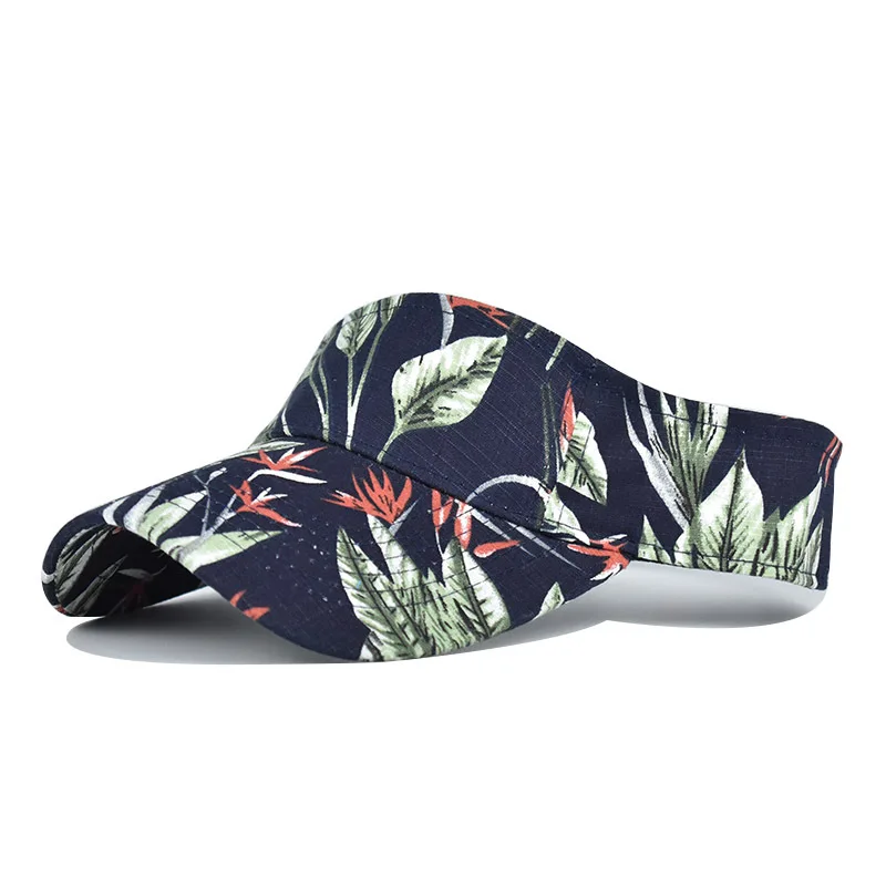 

1Pc Adjustable Breathable Sun Hats Running Golf Tennis Caps Print for Women Sunscreen Visor Hat UV Protection Sports Caps Summer