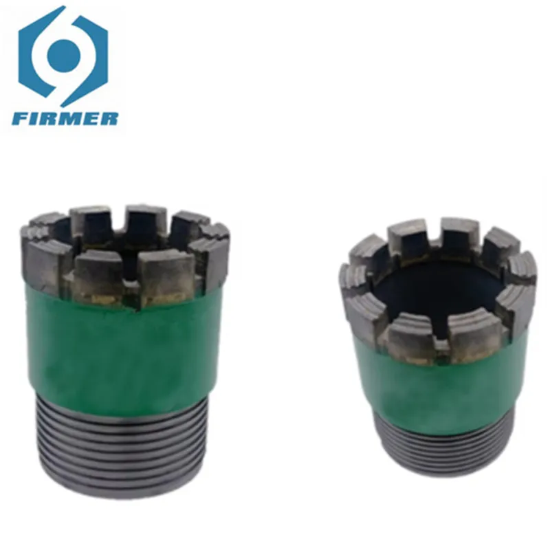 Broca de núcleo de diamante para minería de hormigón, taladro de núcleo de diamante impregnado HQ NQ PQ, 46mm