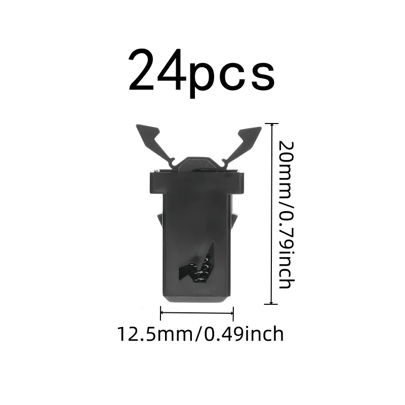 24 pcs Spring Snap Buttons, Press-Type Self-Locking, suitable for Kitchen Cabinet Doors, Easy Push-to-Close