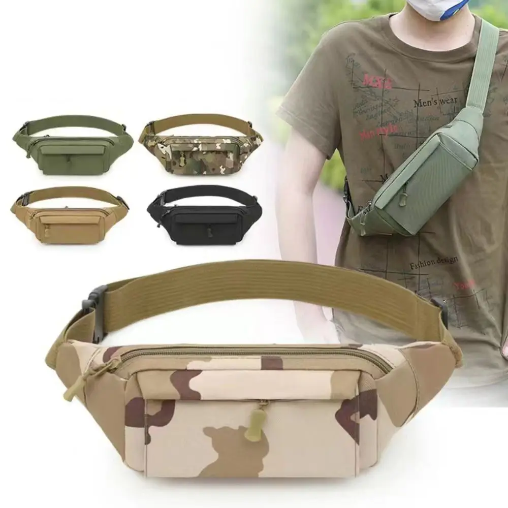 Men\'s Waist Bag Pouch Shoulder Belt Bags Hip Sack Oxford Cloth Belly Waterproof Male Banana Fanny Pack Phone Bag
