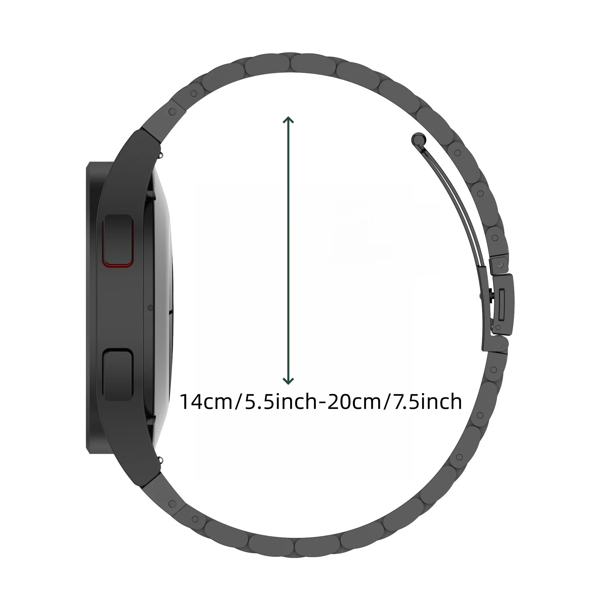2pcs Bands for Amazfit T-Rex 3 Pro 48mm One Metal Strap and One Nylon Strap view 6