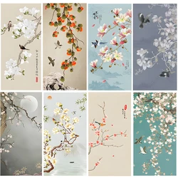 Chinese Simple Ink Art Canvas Poster Flower And Bird Wall Painting Prints Pictures Bedroom Corridor Living Room Decoration Mural