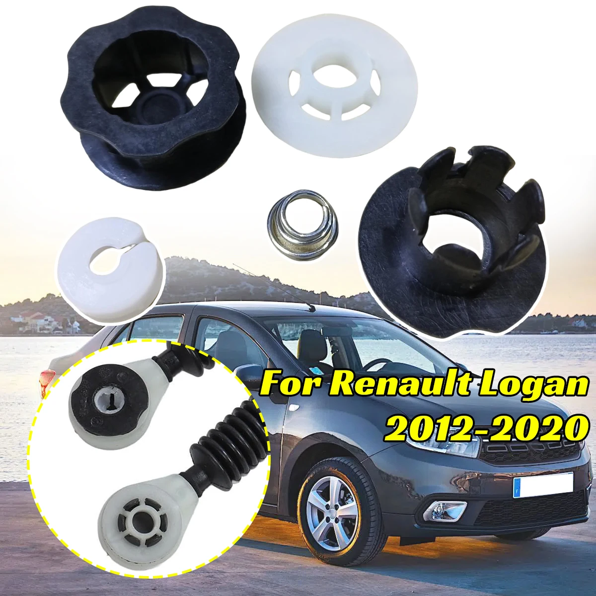 

Для Renault Logan символ 2012-2020 MCV Dacia рычаг переключения передач, кабельная втулка, соединительная резиновая втулка, разъем адаптера, селектор