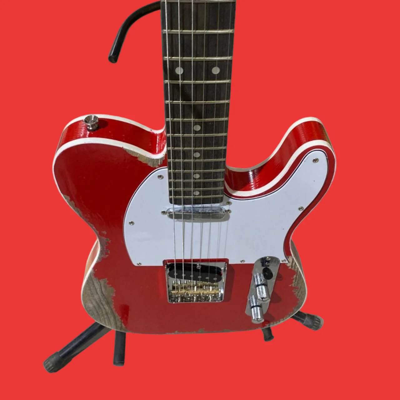 

2026 Лидер продаж, гитара красного цвета, гриф из палисандра, корпус из ясеня, 6 струн