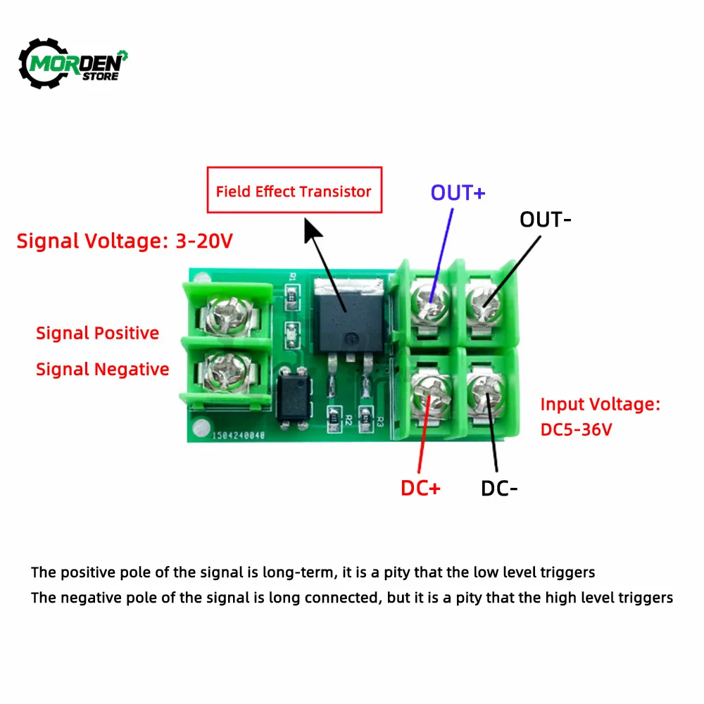 3V 5V 12V 24V 36V F5305S MOS Tube Module PMOS Switch Electronic Switch Module Field Effect Tube Power Supply Accessories