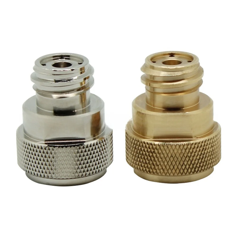 Metal Gas Cylinder Adapter TR21x4 Thread For 0.6L For Soda Stream Maker Machine Connector Gold Silver Carbon Dioxide Tank Fittin