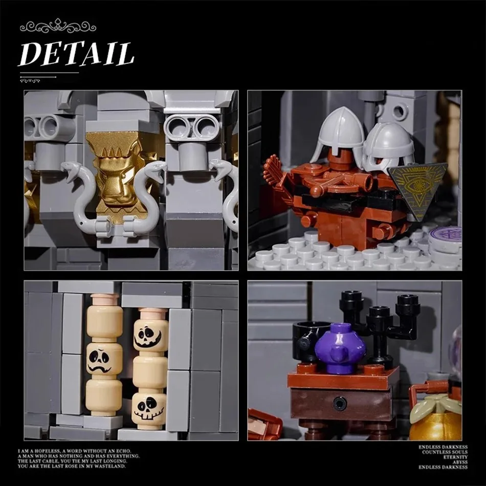 1818 قطعة MOC برج معالج القرون الوسطى اللبنات الإبداعية برج المراقبة القلعة المعماري نموذج الطوب لغز لعب للطفل هدية #5