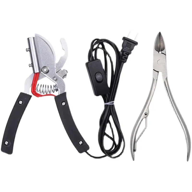 Electric Tail Cutting Pliers for Piglets, Stainless Steel Tail Cutting Pliers for Lambs, Pig Specific for Pig Farming