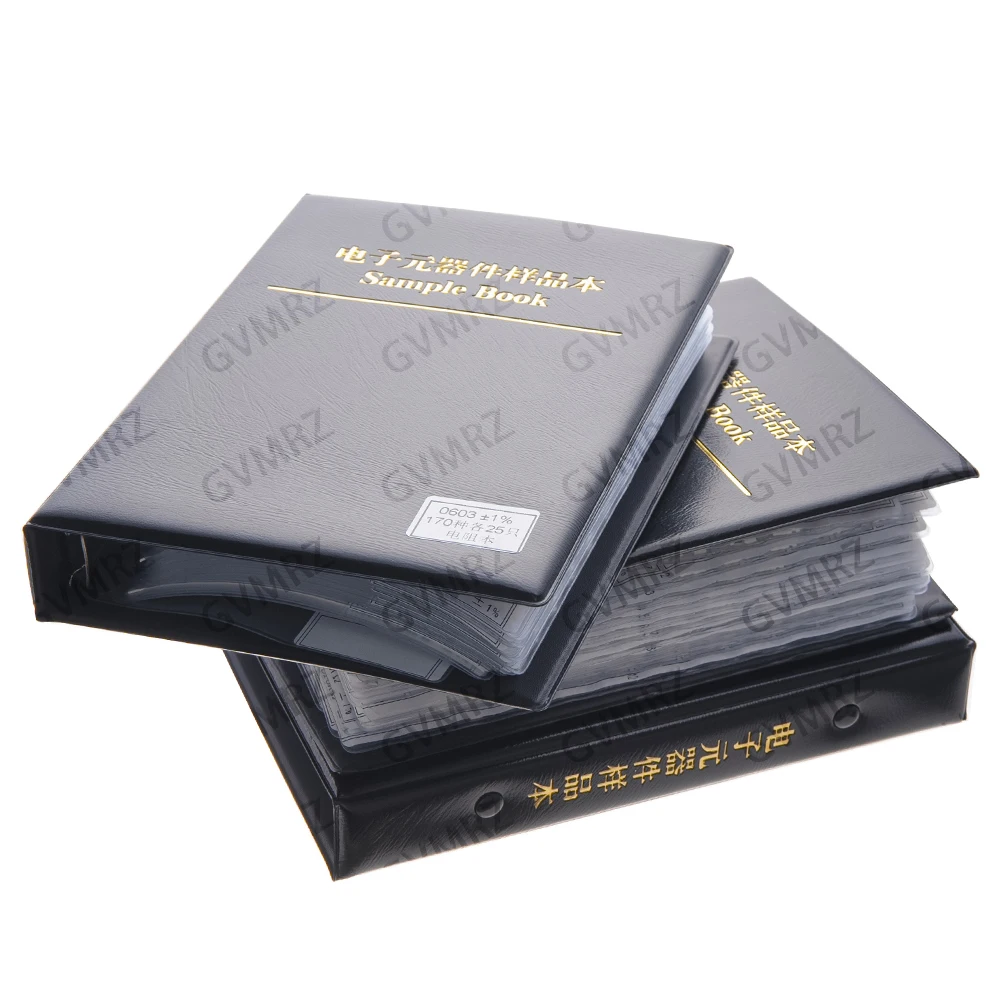 Kit de résistances SMD 0805 1206, assortiment de résistances 0201 0402 0603 0805 1206 1% FR-07, 170 valeurs 0R-10M, livre d'échantillons SMD DIY